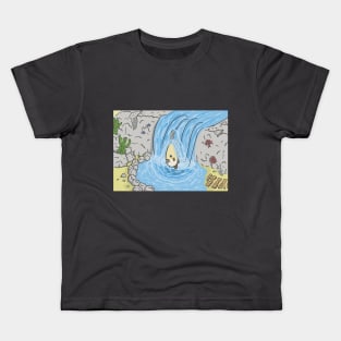 Ocean Sunfish Waterfall Kids T-Shirt